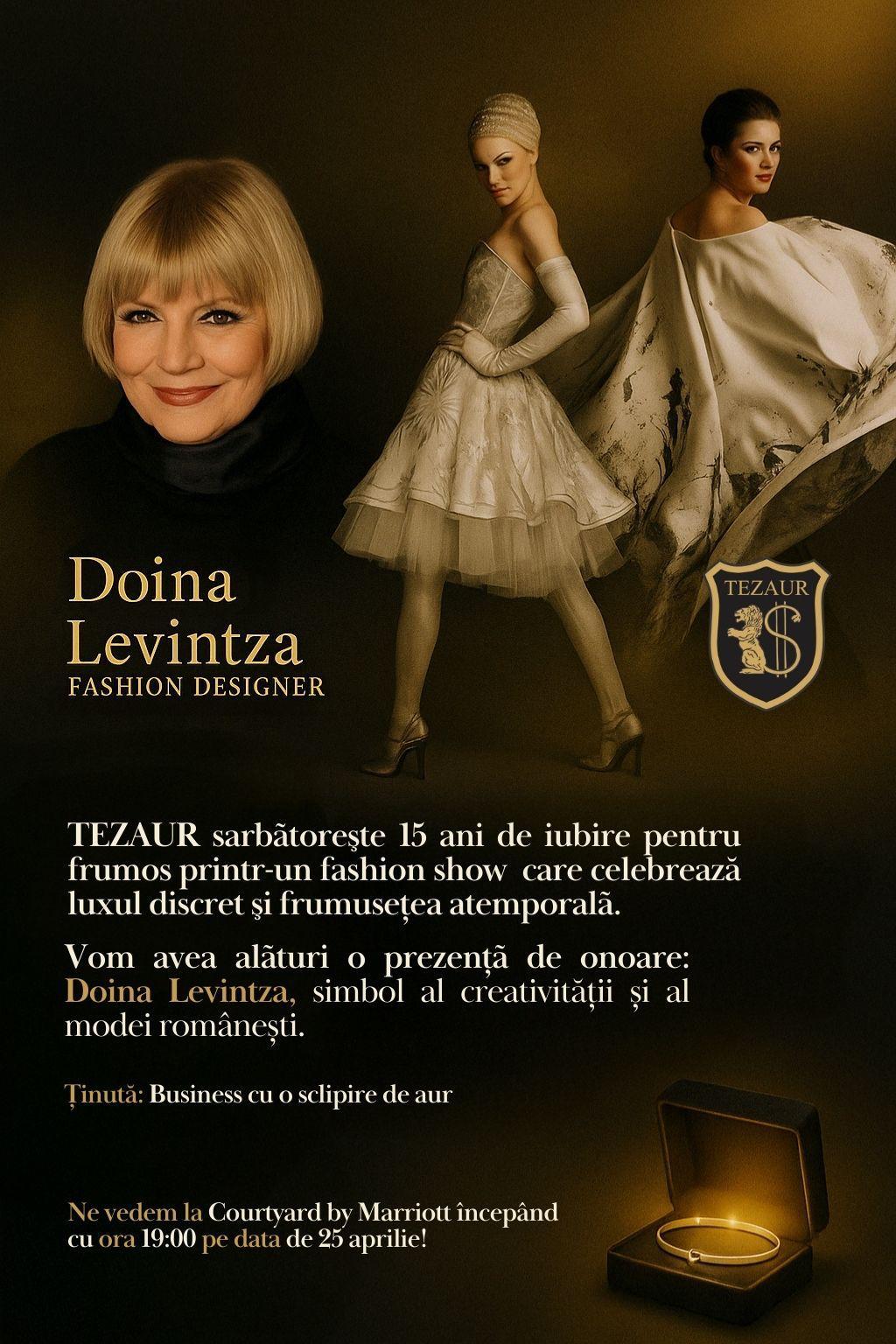 Strălucire de aur și eleganță la superlativ: TEZAUR a sărbătorit 15 ani de excelență cu un fashion show spectaculos