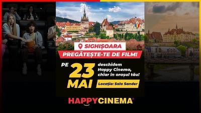 FOTO Lanțul românesc Happy Cinema se extinde și ajunge în Sighișoara