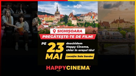 FOTO Lanțul românesc Happy Cinema se extinde și ajunge în Sighișoara