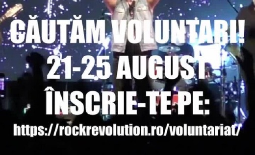 Se caută voluntari pentru Rock Revolution Fest Bobâlna 2025