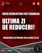 Prinde reducerile la biletele pentru Rock Revolution Fest Bobâlna