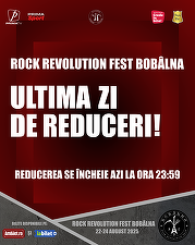 Prinde reducerile la biletele pentru Rock Revolution Fest Bobâlna