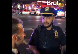 VIDEO Emmanuel Macron, blocat în traficul din New York de coloana oficială a lui Donald Trump. Reacția președintelui francez