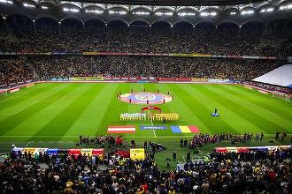 FOTO Victorie pe ultima sută de metri a echipei de fotbal a României în fața Austriei