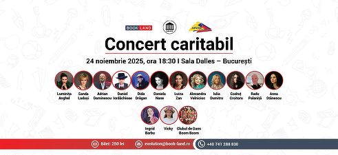 Mari artiști puși pe cântat: visul unei școli la sat. Concert caritabil pentru Asociația BookLand
