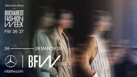 Începe Mercedes-Benz Bucharest Fashion Week FW26/27 – cinci zile dedicate modei, noii generații de designeri și dialogului creativ internațional, completate de un moment multisenzorial dedicat incluziunii persoanelor cu deficiențe de vedere 
