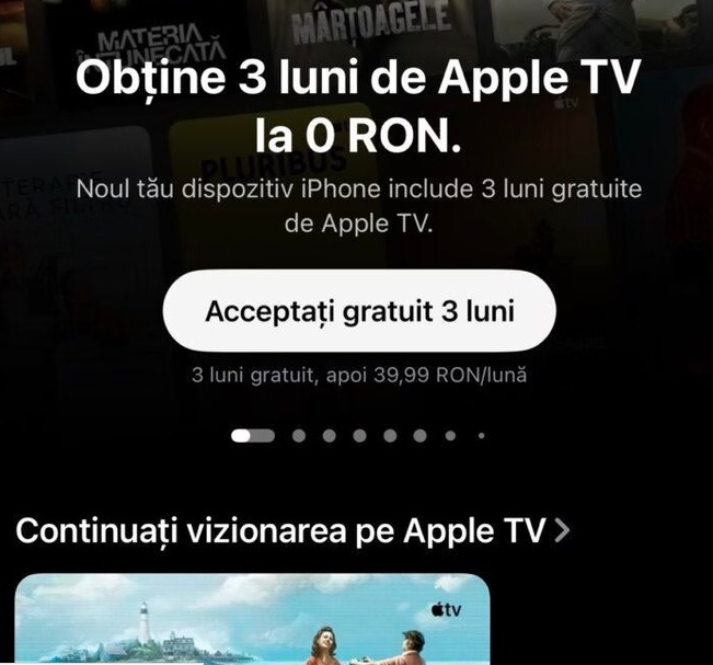 PREMIERĂ Apple TV în România, de astăzi FOTO
