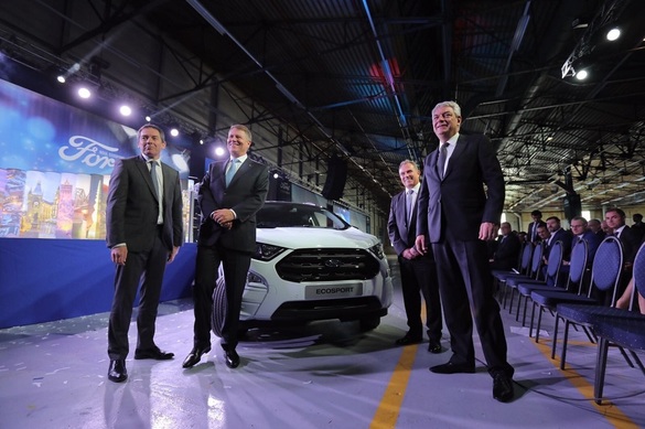 FOTO Ford a început producția SUV-ului EcoSport la Craiova. SUV-ul va fi exportat pe 56 de piețe ale lumii