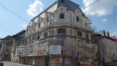 FOTO Grupul spaniol imobiliar Mantor a început consolidarea clădirii istorice Mița Biciclista, investiție de 4,5 milioane euro