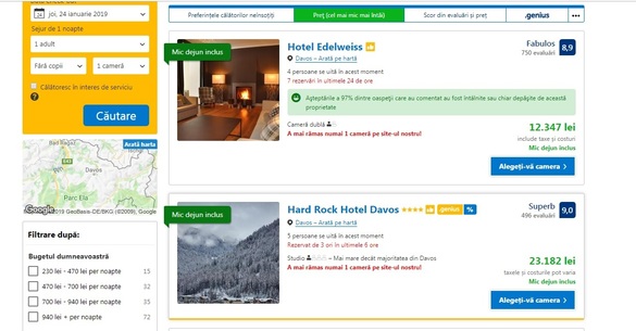 FOTO Tarife halucinante la Davos: Forumul economic pune presiune pe hotelurile din zonă și scumpește incredibil cazarea în orășel. O cameră costă acum și 5.000 de euro pe noapte