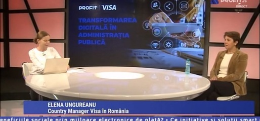 Videoconferința Profit.ro - Visa. Elena Ungureanu, country manager VISA România: În 15 orașe din România, transportul public poate fi plătit ca la nivelul marilor orașe, precum New York, Londra sau Paris. Interesul din partea autorităților e în creștere