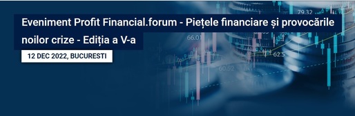 Profit.ro va organiza, pe 12 decembrie, conferința Profit Financial.forum, cu cei mai mari jucători din piața financiar-bancară