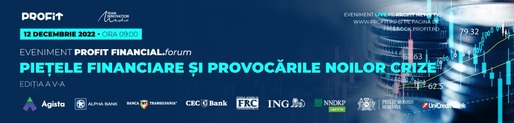 ASTĂZI - Conferința Profit Financial.forum, cu cei mai mari jucători din piața financiar-bancară