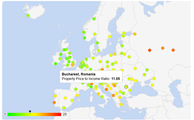 19 ani de venituri pentru a cumpăra o locuință. Cele mai puțin accesibile piețe imobiliare din Europa. Câți ani îți trebuie în București