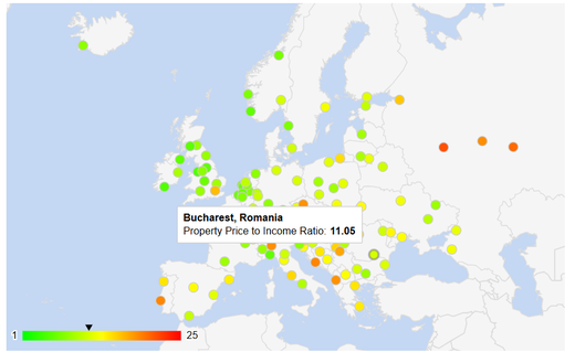19 ani de venituri pentru a cumpăra o locuință. Cele mai puțin accesibile piețe imobiliare din Europa. Câți ani îți trebuie în București