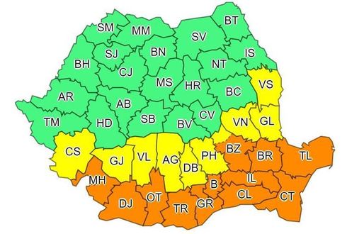 Noi avertizări emise de meteorologi - ninsori și viscol în București și în sudul și estul țării, începând de luni