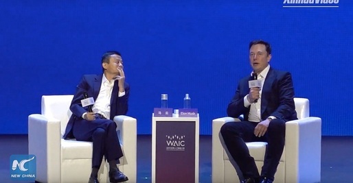 Elon Musk și Jack Ma au discutat despre Marte și inteligență artificială, dar au evitat subiectul comerțului, la conferința WAIC din Shanghai