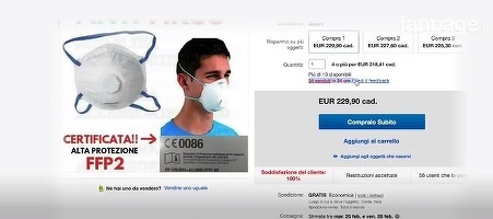 Procuratura italiană deschide o anchetă după ce pe internet au apărut la vânzare măști și dezinfectanți la prețuri exorbitante
