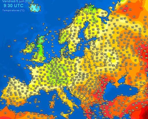 La Cercul Polar a fost mai cald decât în sudul Spaniei și al Italiei