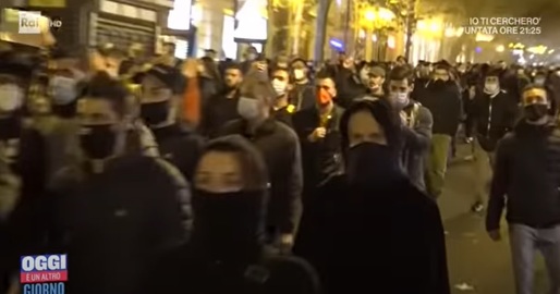 VIDEO Proteste violente în Italia, după ce au fost impuse noi restricții în contextul crizei sanitare