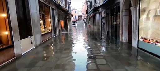 VIDEO Veneția, afectată din nou de inundații