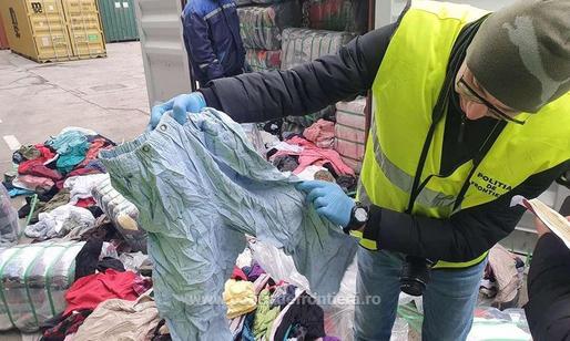România, groapa de gunoi. Containere din Canada cu 77 de tone de haine neutilizabile descoperite în Portul Constanța
