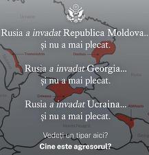 Ambasada SUA la București despre acțiunile militare ale lui Putin: Rusia a invadat Moldova și nu a mai plecat. Rusia a invadat Ucraina și nu a mai plecat. Vedeți un tipar aici? Cine este agresorul? Reacția ambasadei ruse