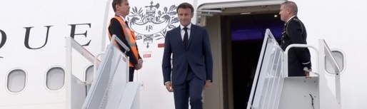 GALERIE FOTO Emmanuel Macron a ajuns în România