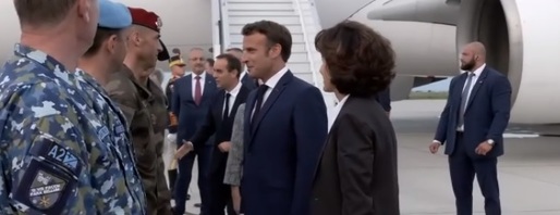 GALERIE FOTO Emmanuel Macron a ajuns în România