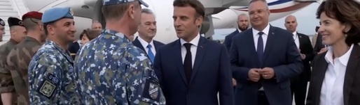 GALERIE FOTO Emmanuel Macron a ajuns în România