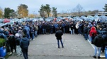 VIDEO Peste 300 de angajați de la Rafinăria Petromidia protestează, nemulțumiți de amânarea negocierilor pentru creșterile salariale