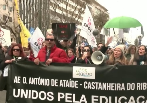 VIDEO Periferia Lisabonei se mobilizează împotriva vieții scumpe