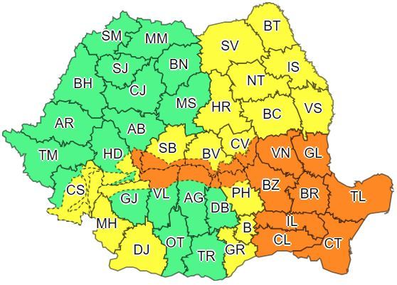 Vine iarna în România: ANM a transmis patru avertizări - HARTĂ Prognoza pentru weekend