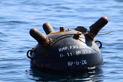 Intervenție a Forțelor Navale pentru localizarea unei posibile mine marine, în Marea Neagră