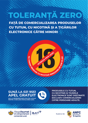 BAT: Toleranță zero față de comercializarea produselor cu tutun și a țigărilor electronice către minori 
