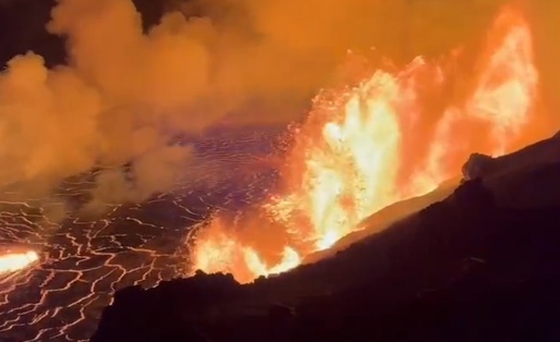 VIDEO Unul dintre cei mai activi vulcani din lume a început să erupă