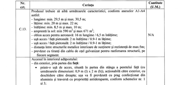 FOTO&DOCUMENT Armata României cumpără adăposturi temporare pentru avioane de luptă aflate în misiune. Contract de sute de milioane de lei