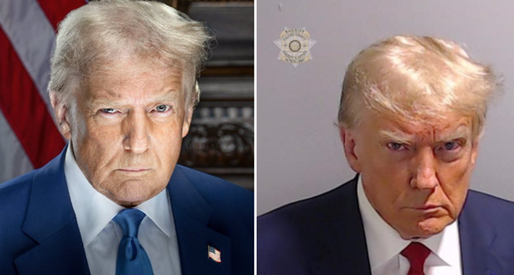 FOTO Donald Trump își reproduce ”mug shot”-ul cu câteva zile înainte de învestitură