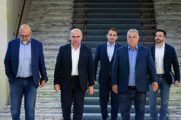 FOTO&VIDEO Ilie Bolojan a discutat cu Viktor Orban despre schimburile comerciale și dezvoltarea unor proiecte de infrastructură. Mesajul lui Orban când a ajuns la București