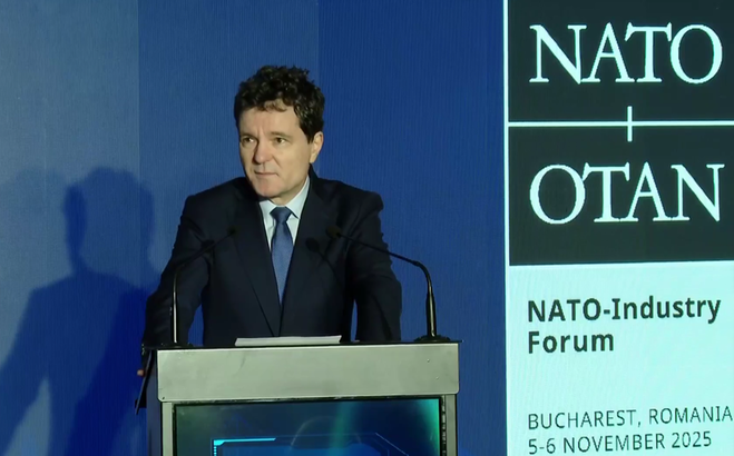 VIDEO Nicușor Dan, la NATO-Industry Forum: Pacea și securitatea nu sunt niciodată garantate. Reînarmarea nu este o alegere, este o necesitate