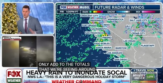 Ordine de evacuare la Los Angeles. Va ploua torențial de Crăciun VIDEO