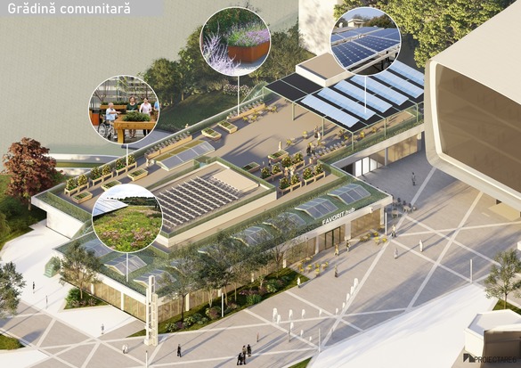 FOTO Bloc din sectorul 6, regenerat ecologic cu materiale naturale și acoperiș verde