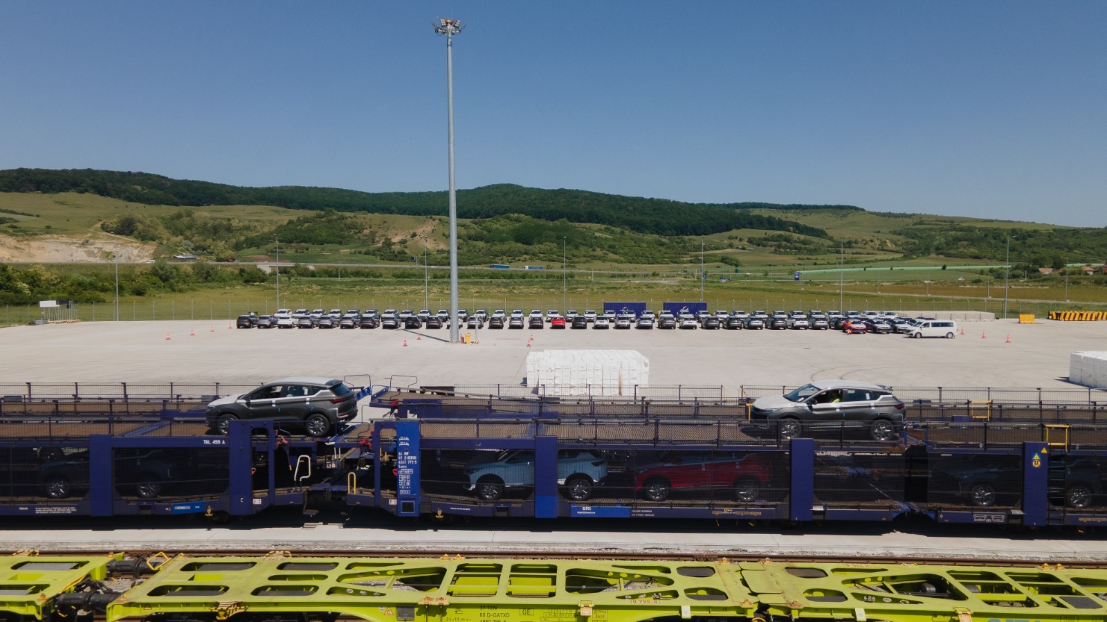 FOTO Gigantul DP World lansează în România un nou coridor feroviar Vest-Sud-Est. Aiud devine hub de distribuție