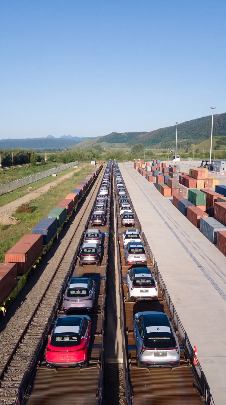 FOTO Gigantul DP World lansează în România un nou coridor feroviar Vest-Sud-Est. Aiud devine hub de distribuție