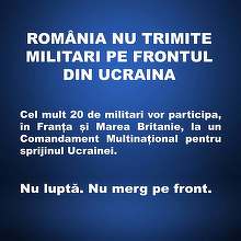 Președinția reacționează la FAKE NEWS: România nu trimite militari pe frontul din Ucraina!