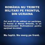 Președinția reacționează la FAKE NEWS: România nu trimite militari pe frontul din Ucraina!