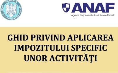 DOCUMENT ANAF explică hotelurilor, restaurantelor și barurilor regulile impozitului specific