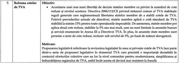 DOCUMENT România și-a stabilit planul pentru 2019, când va prelua președinția UE: mai multe cote reduse de TVA 