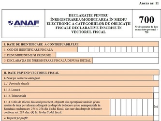 Declarația 700 – formularul inteligent va fi finalizat în luna martie