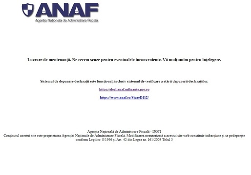 România, astăzi: Site-ul Fiscului nu funcționează de o săptămână, firmele nu au acces la servicii importante. Repunerea în funcțiune este dificilă din cauza echipamentelor uzate și foarte vechi